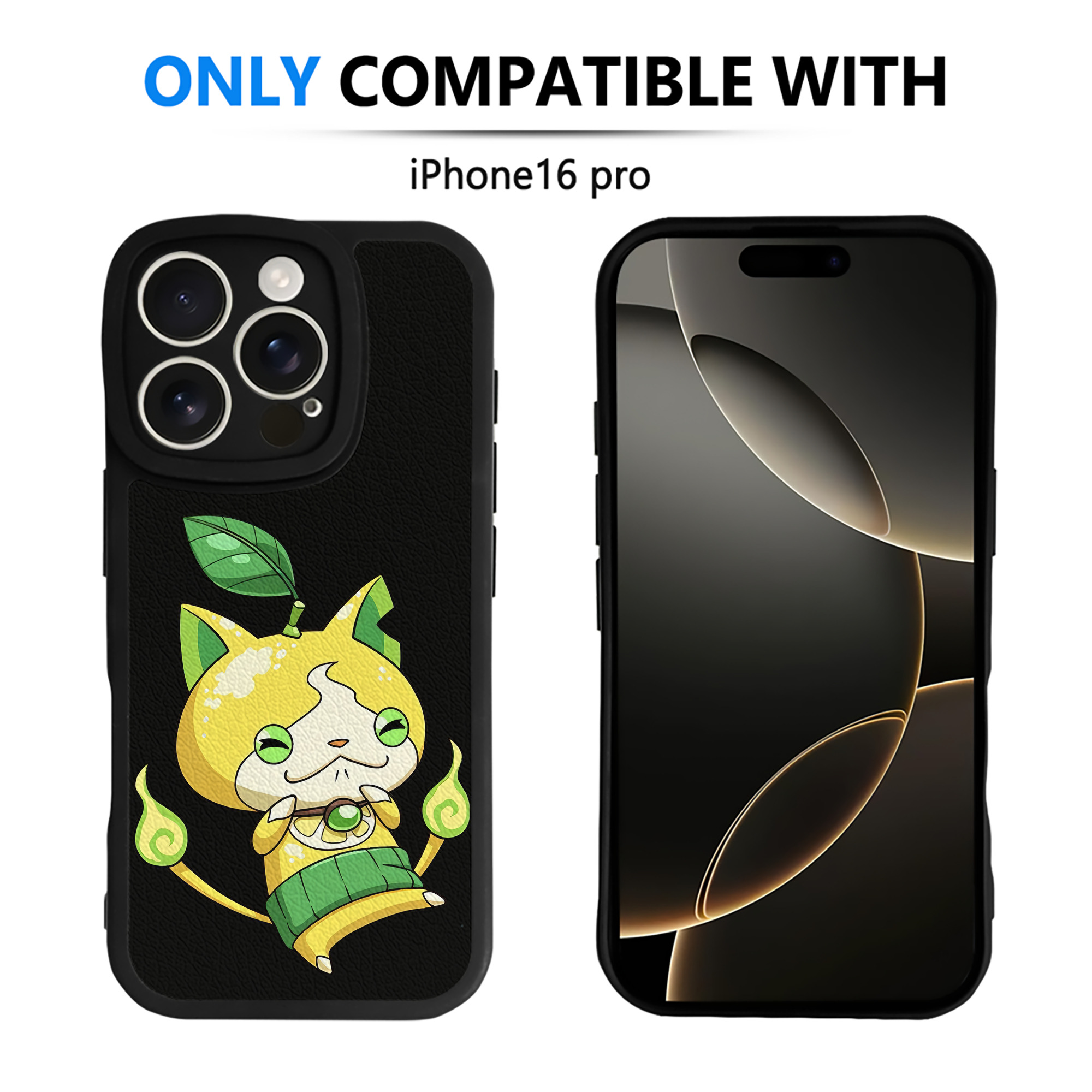 （画像用） 妖怪ウォッチ Yo-kai Watch 【iPhone 16シリーズ対応】シリコンスマホケース（レザー調） 材質：シリコン